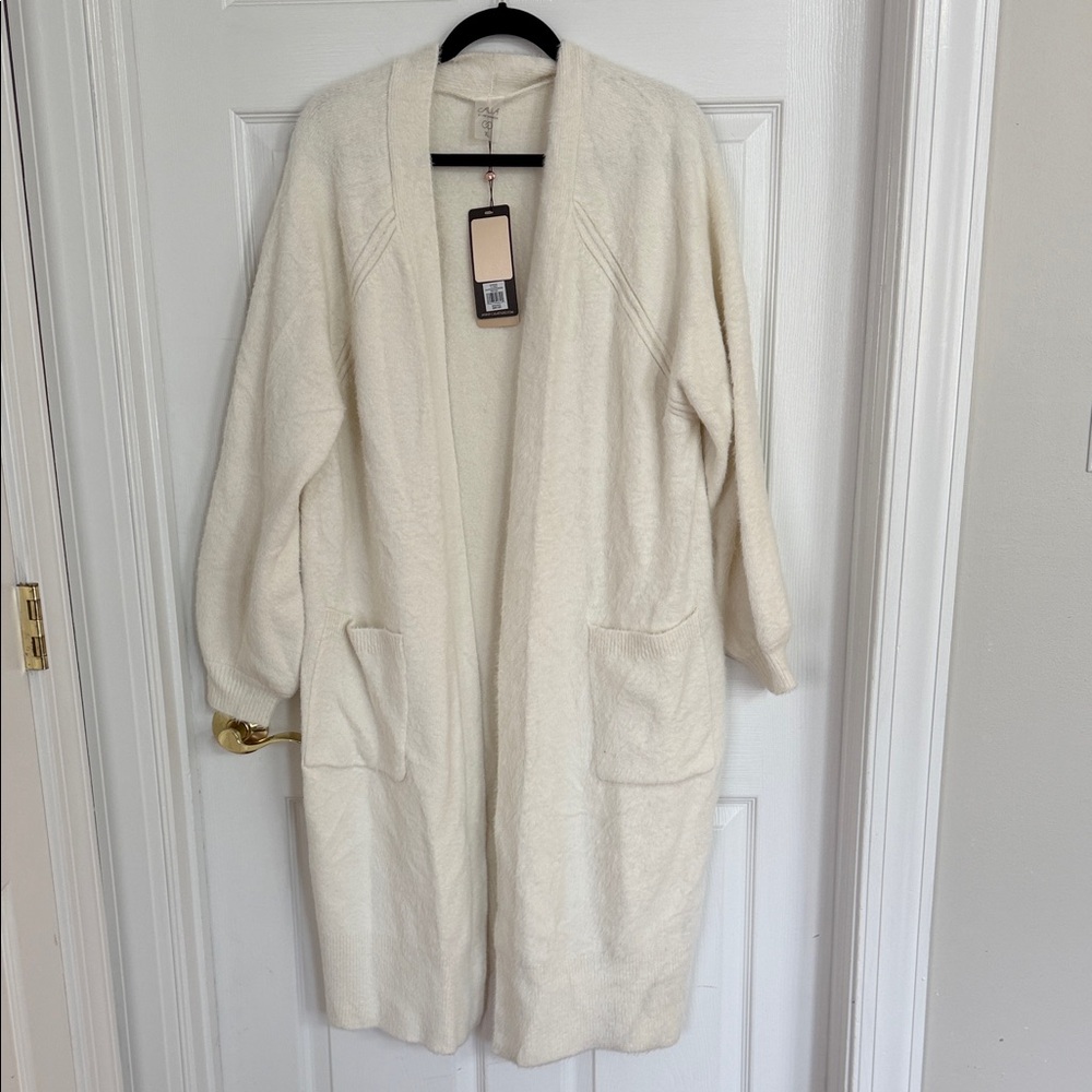 CALIA by Carrie Underwood Soft Cream Cardigan Sweater